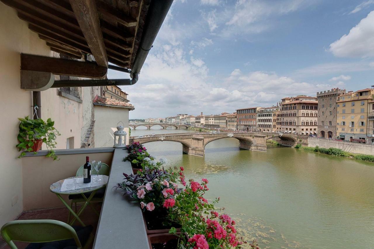 Historical Apartment Spectacular Arno View With Balcony From 12 Th Century. Florens Exteriör bild