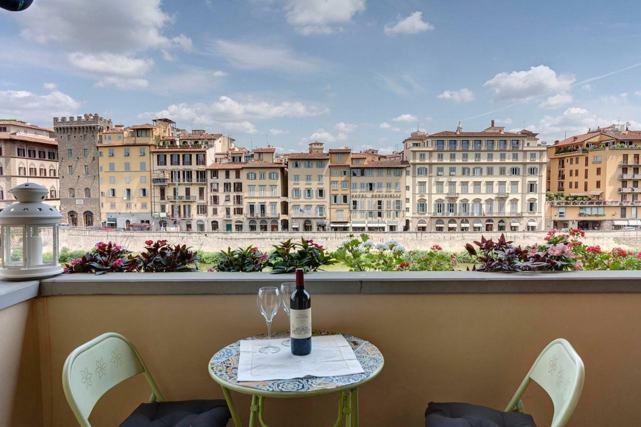Historical Apartment Spectacular Arno View With Balcony From 12 Th Century. Florens Exteriör bild