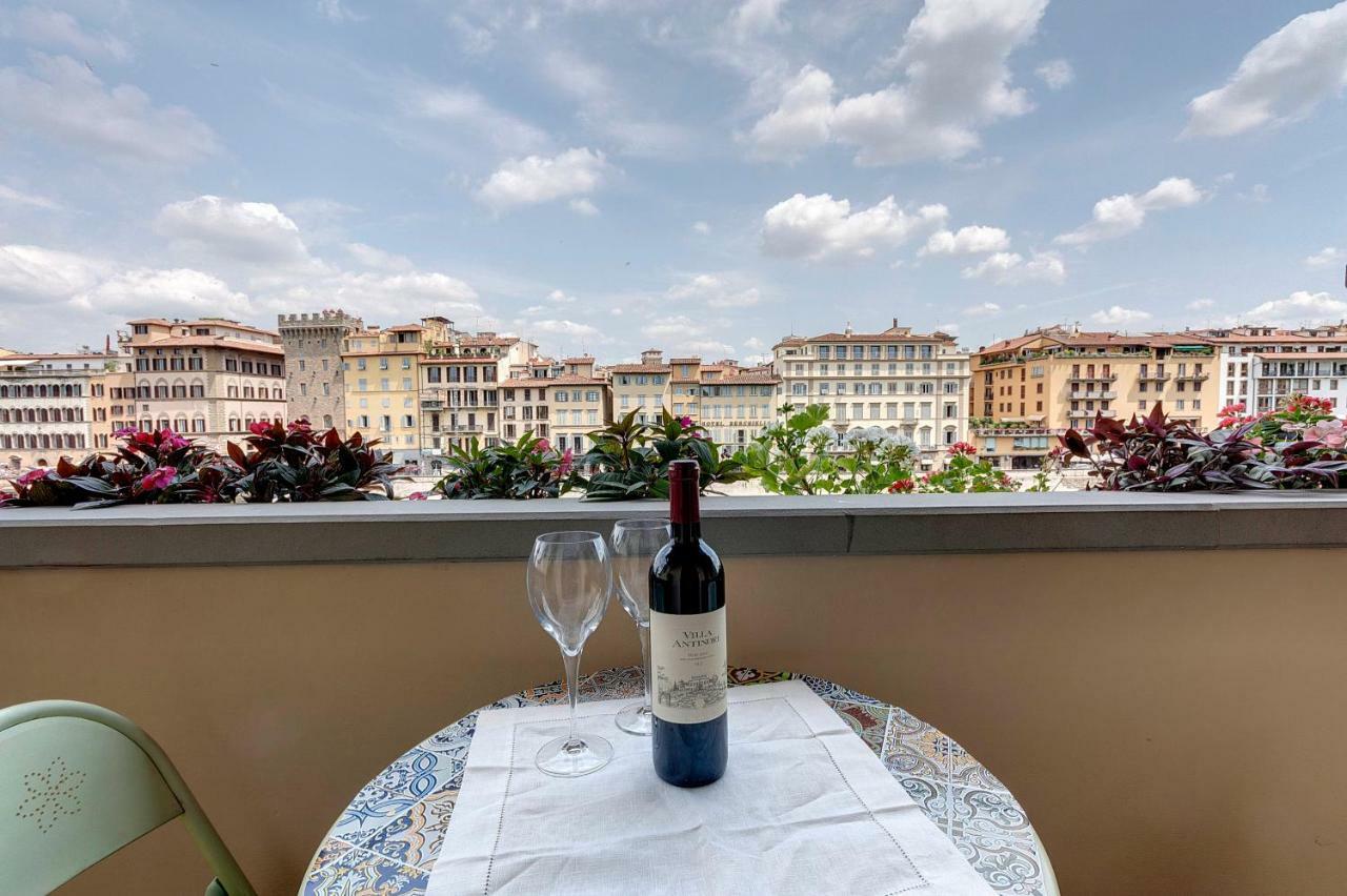 Historical Apartment Spectacular Arno View With Balcony From 12 Th Century. Florens Exteriör bild