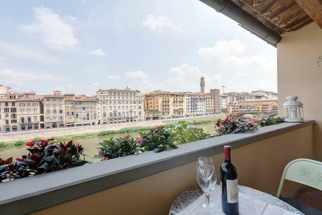 Historical Apartment Spectacular Arno View With Balcony From 12 Th Century. Florens Exteriör bild